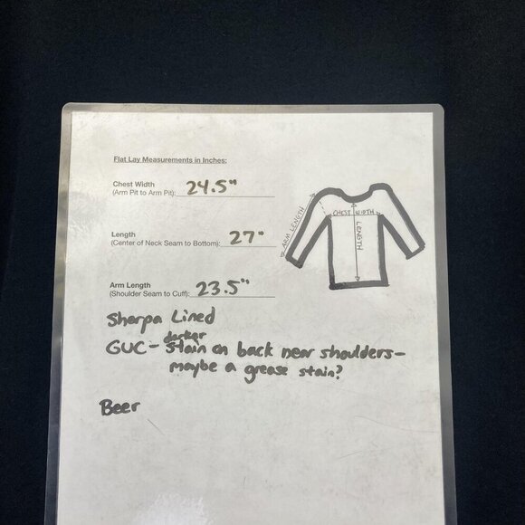 KBC Superior Beer Sherpa Lined Zip Up Hoodie Mens Medium Houghton MI Jacket - Picture 6 of 15